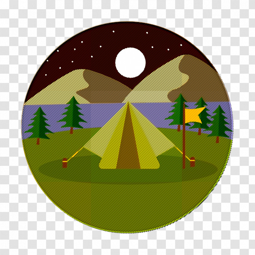 Landscapes Icon Camping Icon Tent Icon Transparent PNG