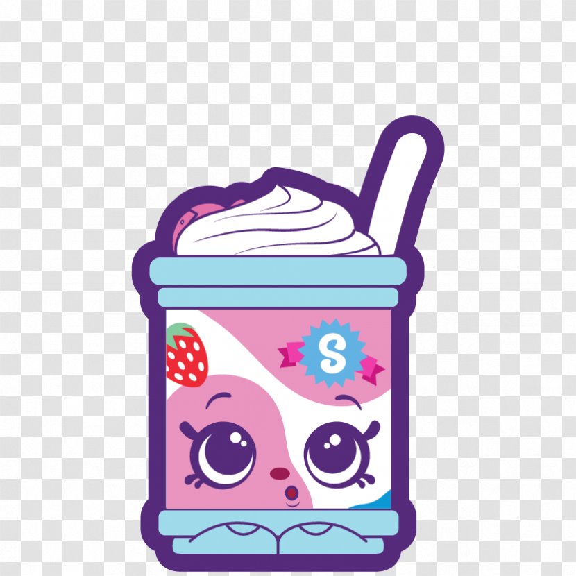 Milk Shopkins Cream Sticker - Label Transparent PNG