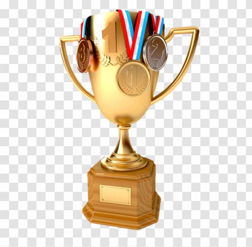 Trophy - Award - Metal Yellow Transparent PNG