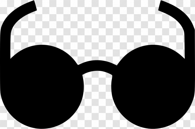 Aviator Sunglasses Clip Art - Monochrome Transparent PNG