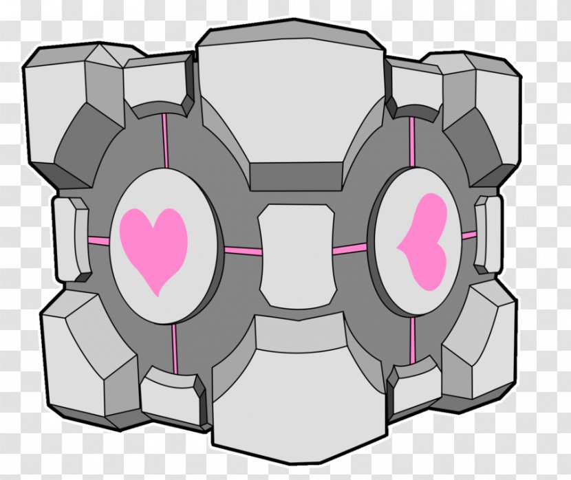 Portal 2 Drawing Cube - Flower - Companion Transparent PNG