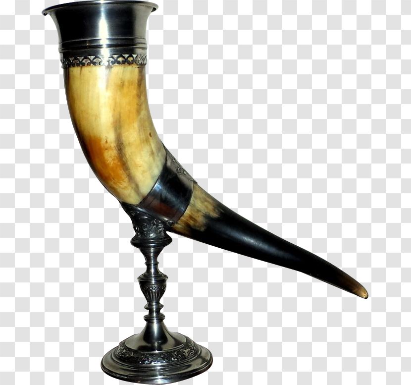 Cattle Drinking Horn Table-glass - Glass Transparent PNG