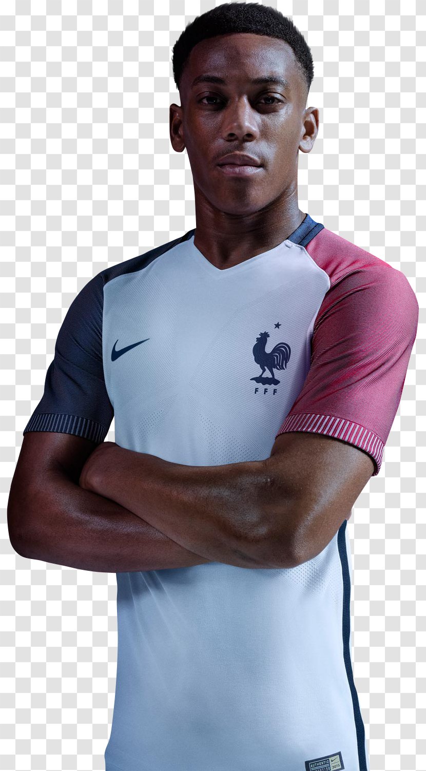 Anthony Martial T-shirt UEFA Euro 2016 France National Football Team - Cartoon Transparent PNG