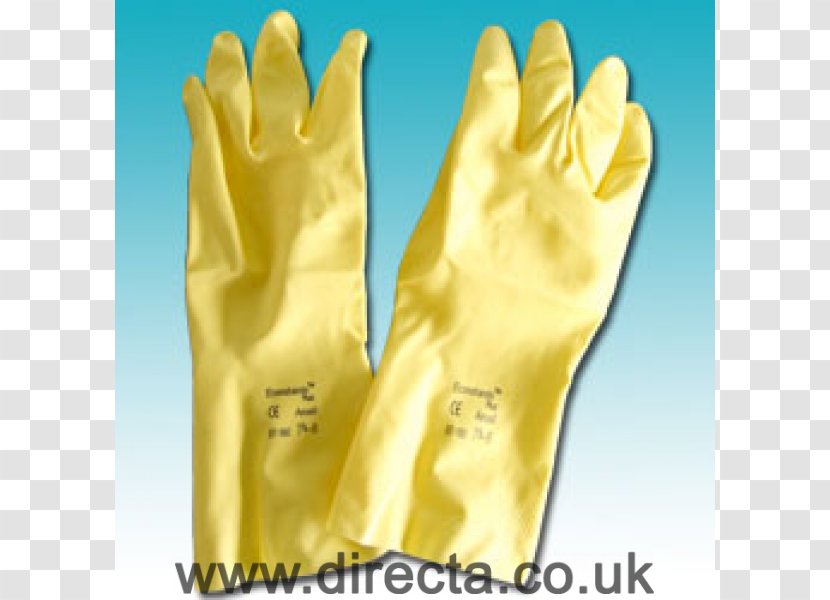 Medical Glove Safety - Yellow - Rubber Transparent PNG