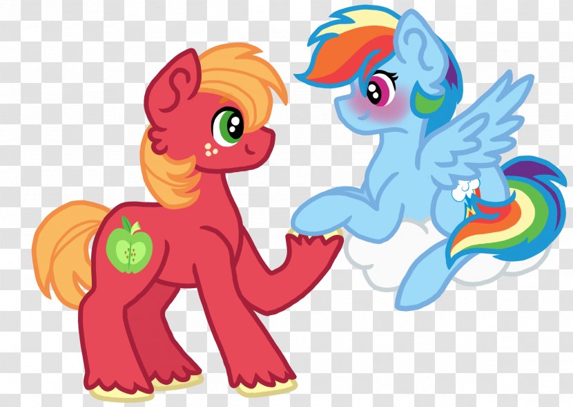 Pony Big McIntosh Rainbow Dash McDonald's Mac Horse - Flower Transparent PNG