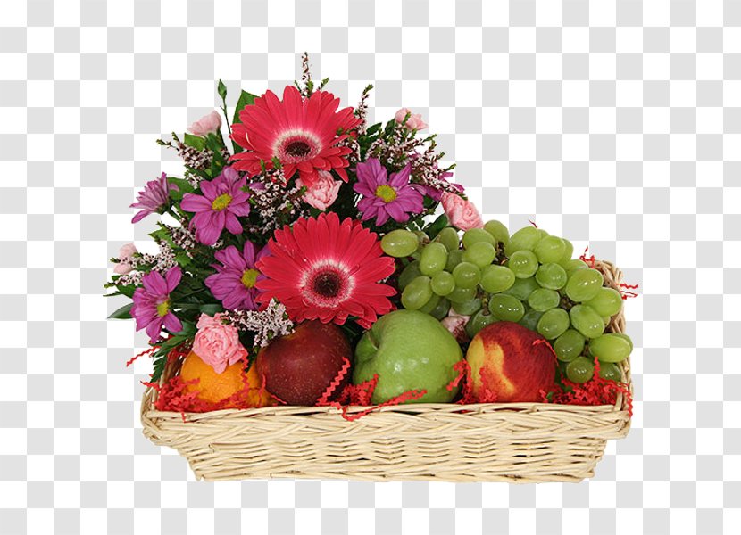 Food Gift Baskets Flower Fruit Floral Design - Flowerpot Transparent PNG
