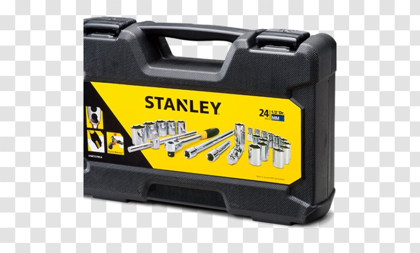 Stanley Hand Tools STMT72795-8 Drive Metric 1/2 Inch Socket Set Wrench - Multi Tool Transparent PNG