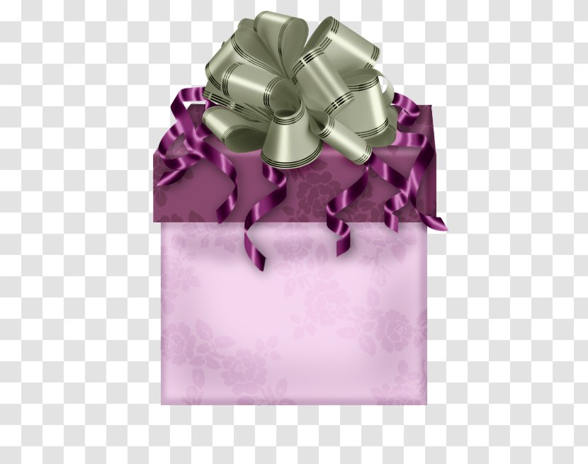 Gift Ribbon Christmas Box Purple - Birthday Transparent PNG