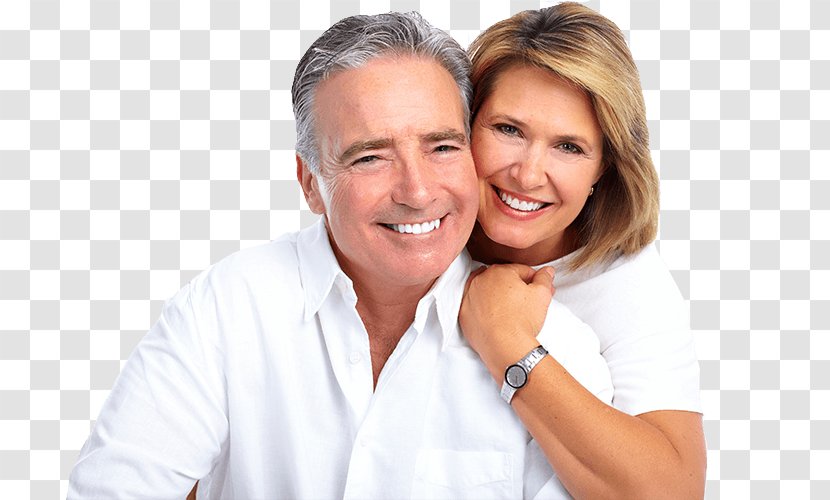 Cosmetic Dentistry Dental Implant Dentures - Elder Couple Transparent PNG