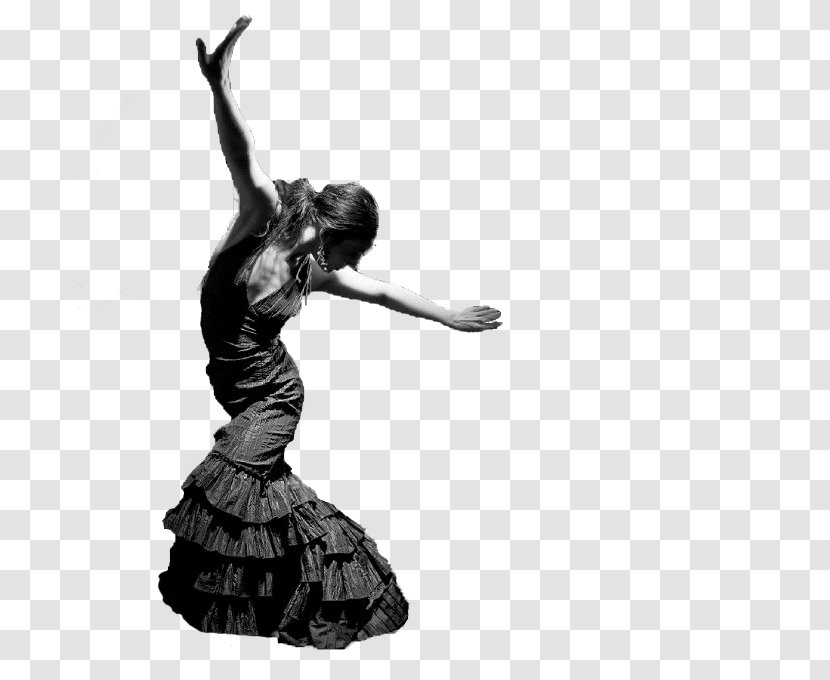 Dance Flamenco Academia De Baile Elegance Location Andalusia - Monochrome Photography - Obesity Contrast Transparent PNG