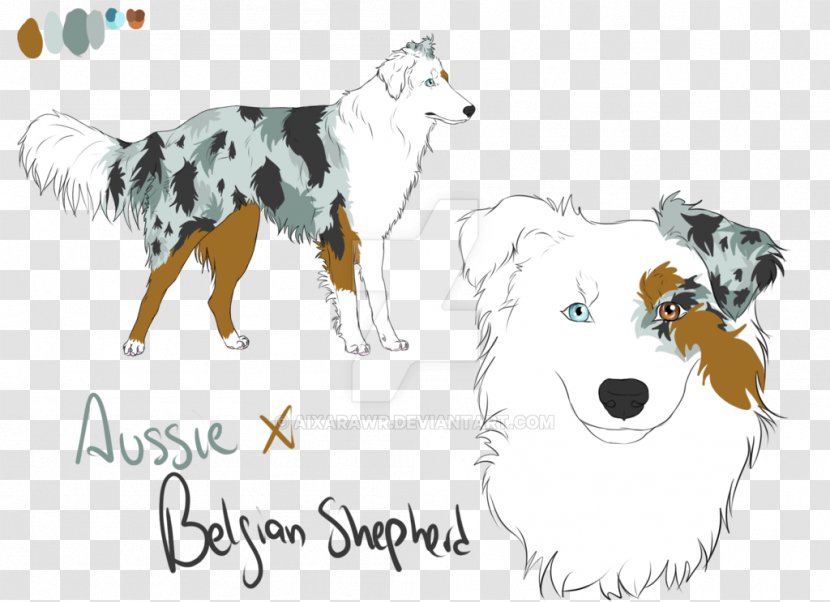 Dog Breed Puppy Cat Clip Art - Australian Shepherd Mix Transparent PNG