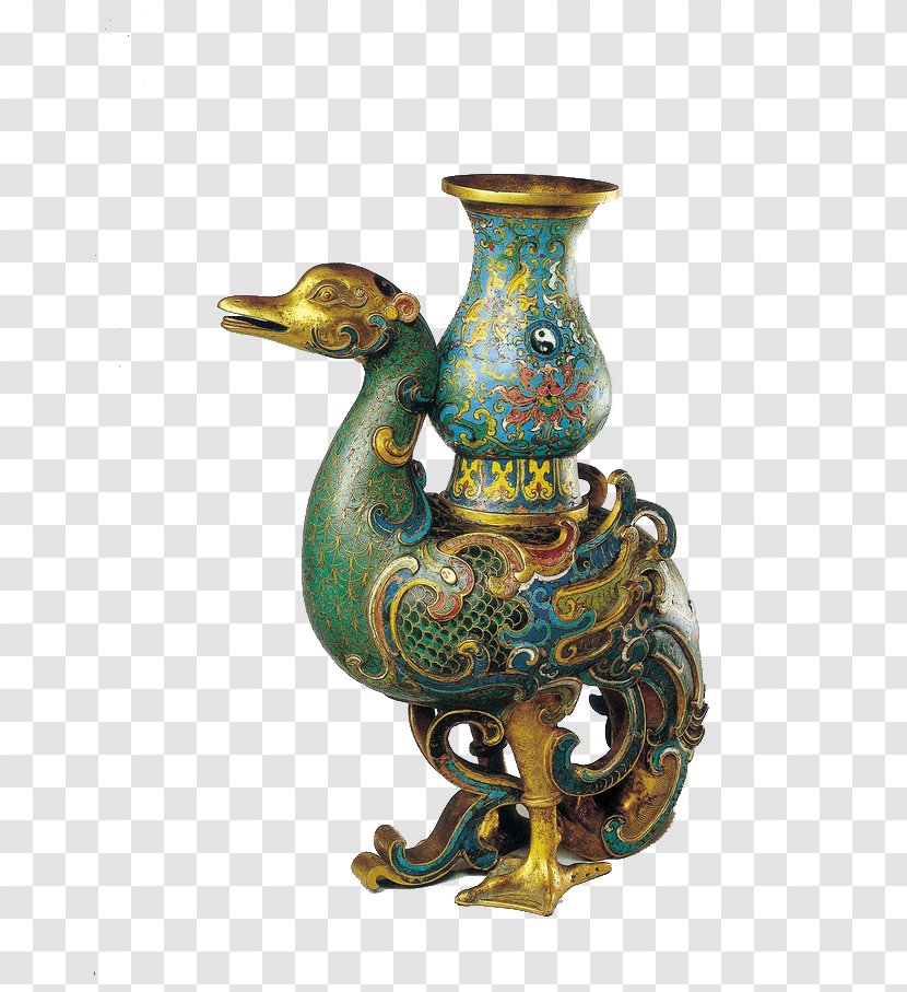 Cloisonnxe9 Qing Dynasty Falangcai Porcelain Vitreous Enamel - Brass - Cloisonne Artwork Transparent PNG