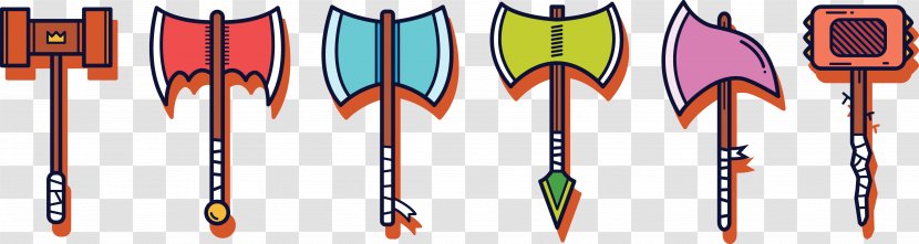 Graphic Design Cartoon Axe - Ranged Weapon Transparent PNG