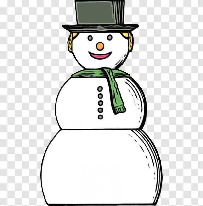 Snowman - Hat - Costume Transparent PNG