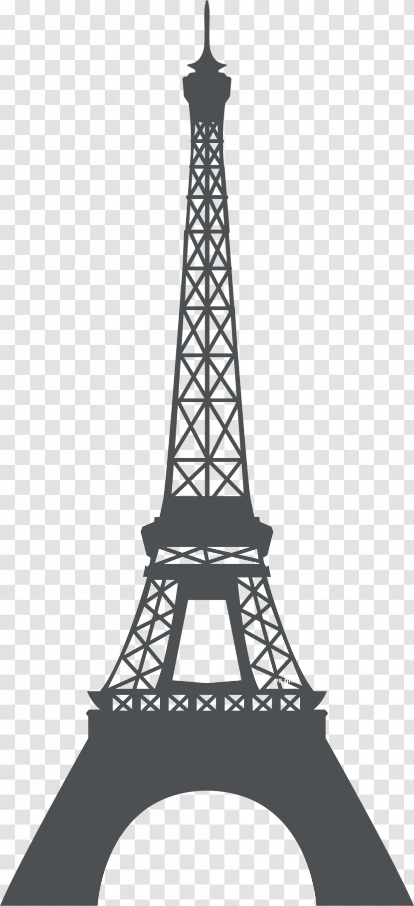 Eiffel Tower Champ De Mars Clip Art - Free Content - Mesh Silhouette Transparent PNG