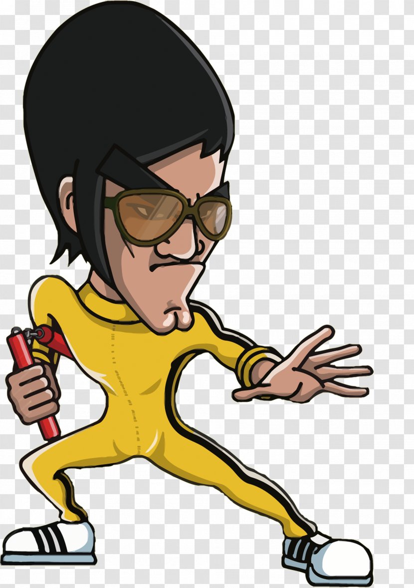T-shirt Costume Kung Fu Cartoon Cosplay - Male - Bruce Lee Transparent PNG