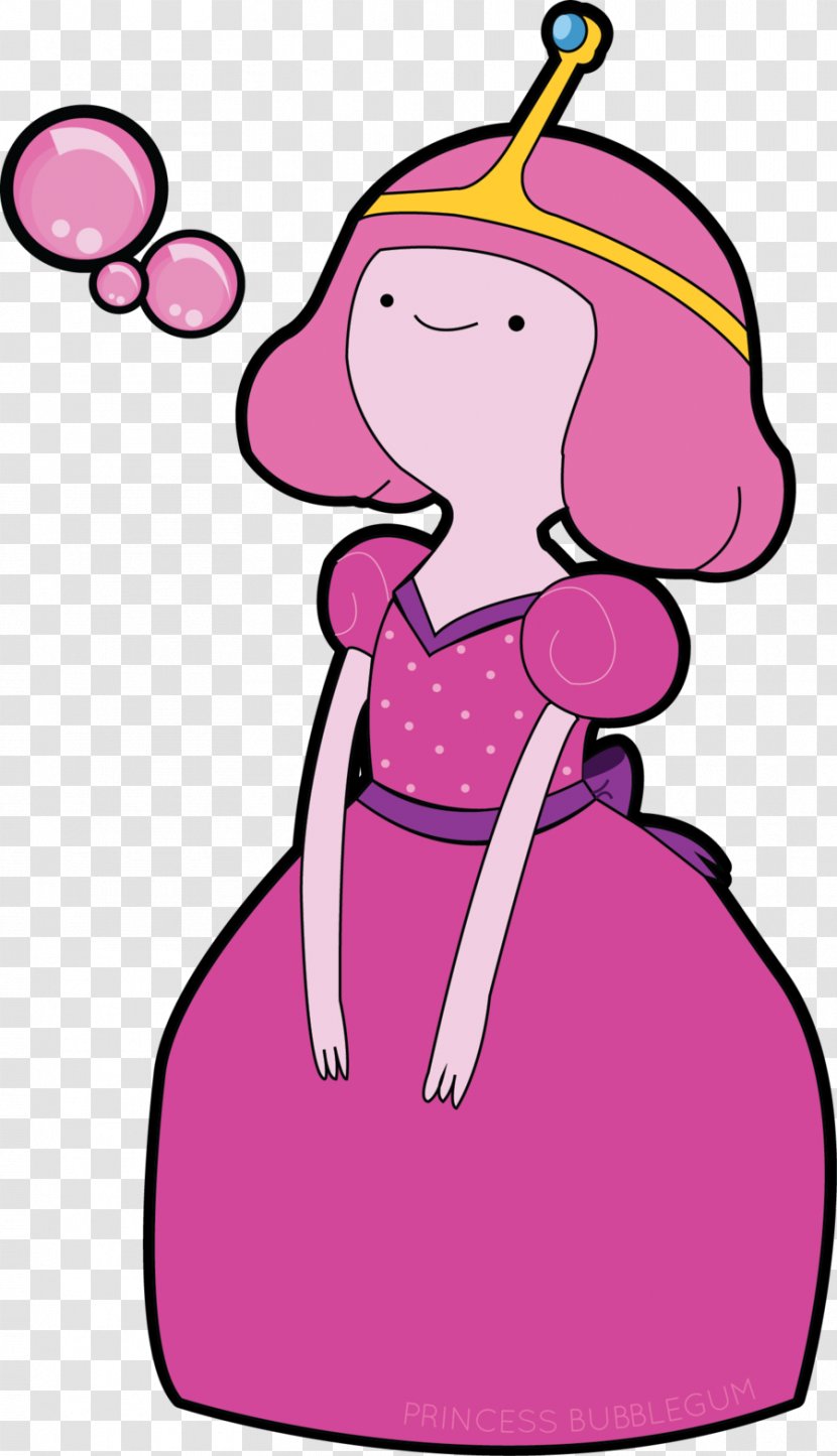 Princess Bubblegum Finn The Human Chewing Gum Marceline Vampire Queen Flame - Watercolor - Young Transparent PNG