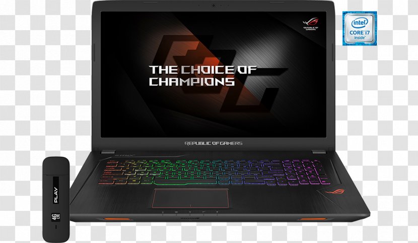 Laptop ASUS ROG Strix GL553 Republic Of Gamers Intel Core I7 - Computer Hardware Transparent PNG