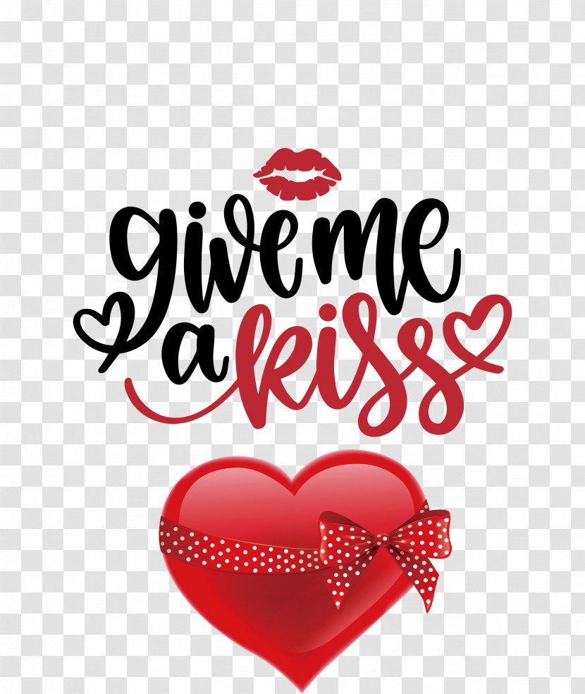 Give Me A Kiss Valentines Day Love Transparent PNG