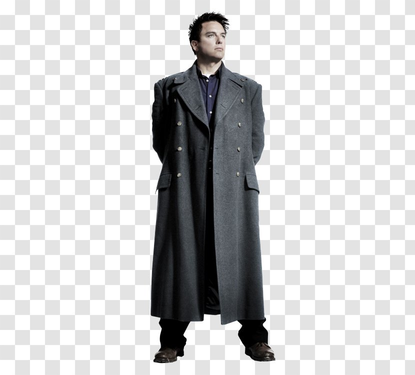 Captain Jack Harkness Doctor Trench Coat Jacket - Greatcoat Transparent PNG