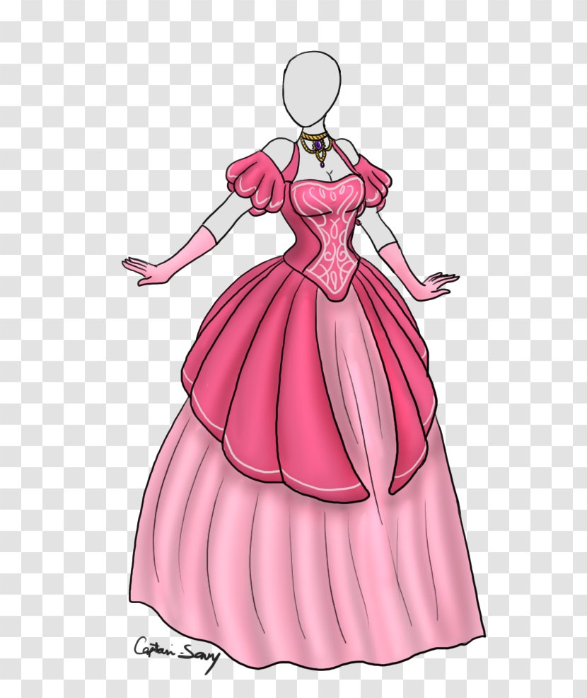 Gown Dress Cartoon Shoulder Illustration - Costume - Ball Design Transparent PNG