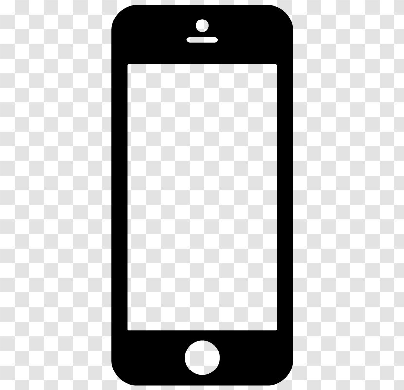 IPhone 5 4S 3G X 8 - Electronic Device - Silhouette Mobile Phone Transparent PNG
