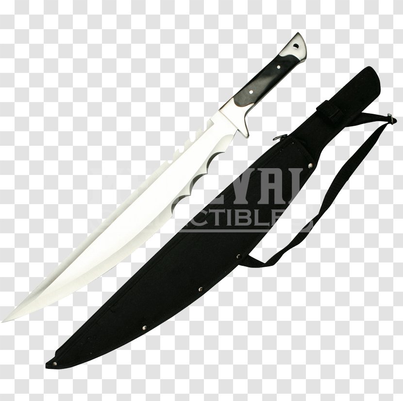 Bowie Knife Throwing Hunting & Survival Knives Utility - Cold Weapon Transparent PNG