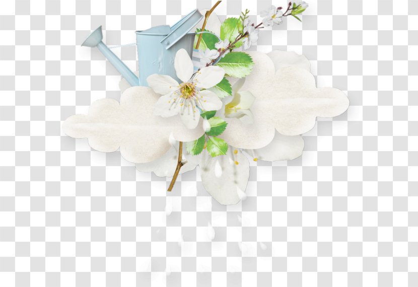 Easter Flower Clip Art - White - Frond Transparent PNG
