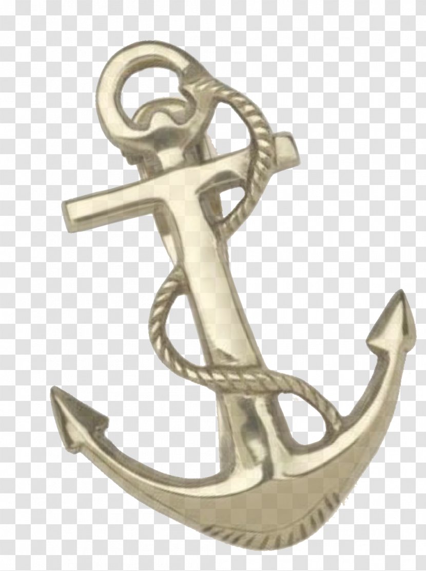 Anchor Fashion Accessory Pendant Metal Jewellery - Brass Transparent PNG