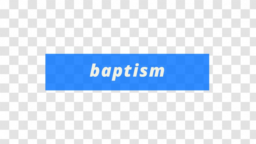 Logo Organization Rectangle Font - Baptism Transparent PNG