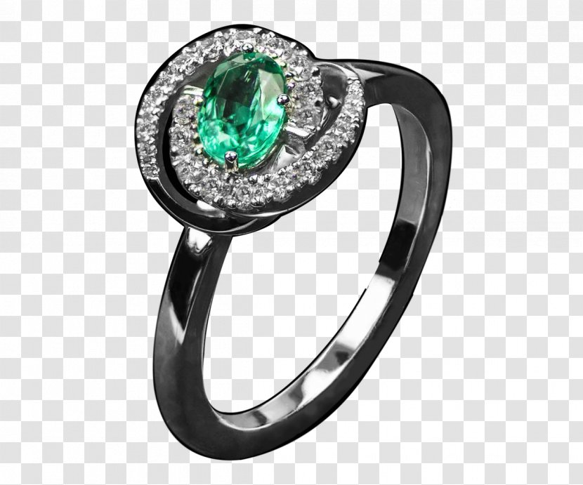 Emerald Body Jewellery Diamond - Silver Transparent PNG