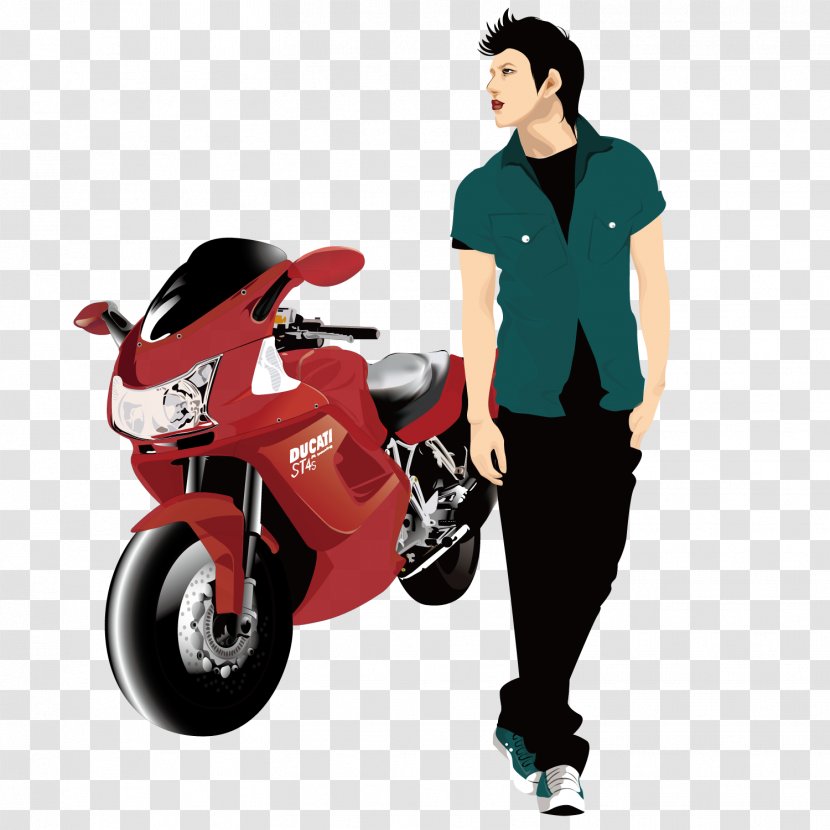 Motorcycle Accessories Car Scooter - Vehicle - Handsome Enthusiasts Transparent PNG