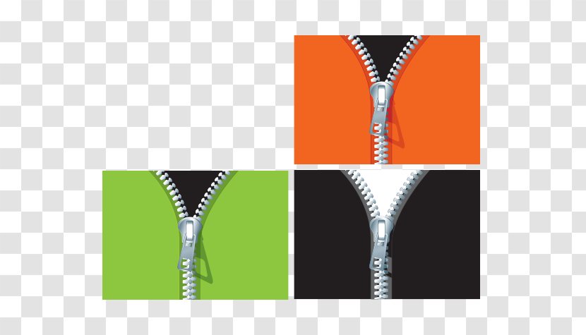 Euclidean Vector Zipper Clip Art - Three-color Transparent PNG