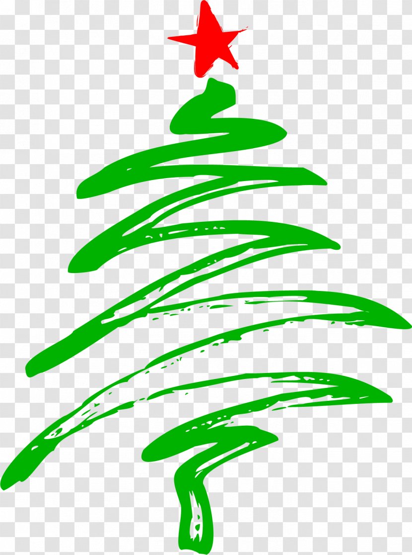 Christmas Tree Santa Claus Snowflake - Plant - Grandpa Transparent PNG