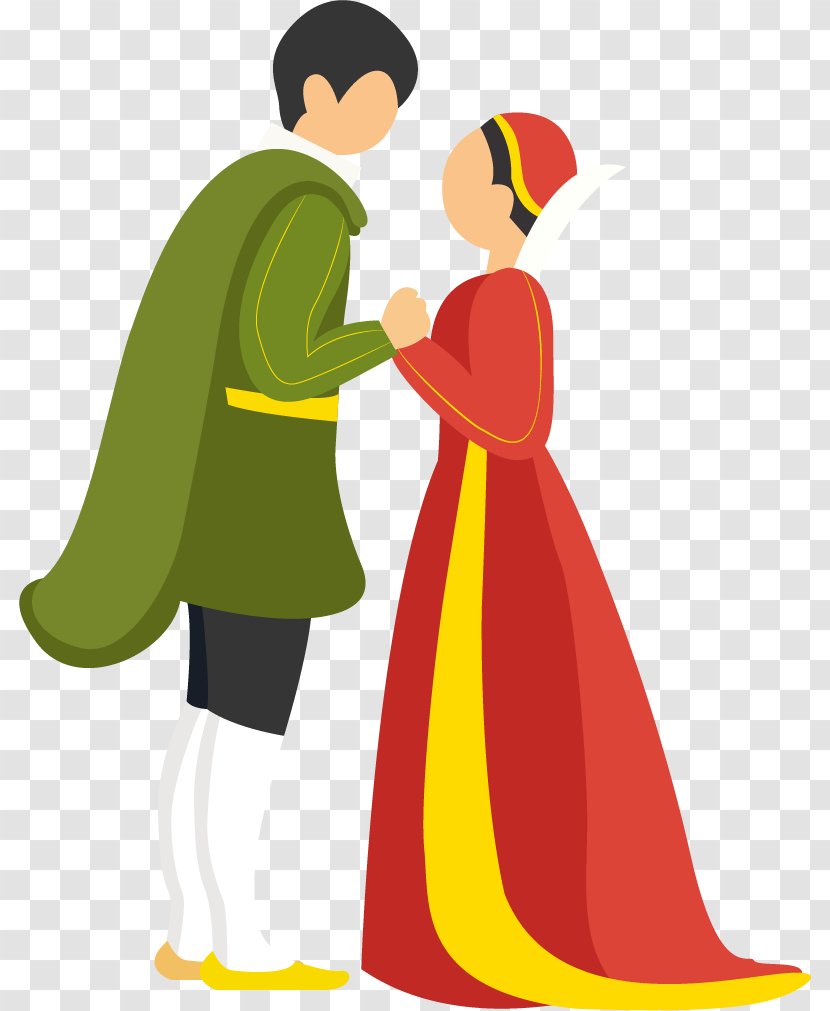 Download Icon - Heart - Vector Painted The Prince And Princess Transparent PNG