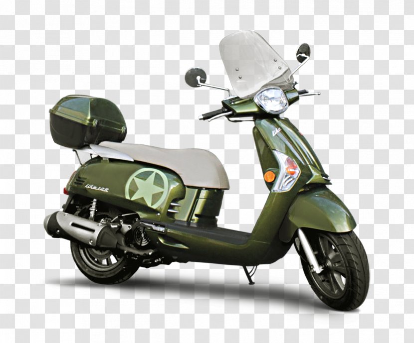 Scooter Motorcycle Kymco Like Vespa - Motorized Transparent PNG