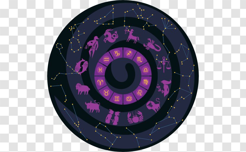 Constellation Zodiac Horoscope - Purple - Night Sky Transparent PNG