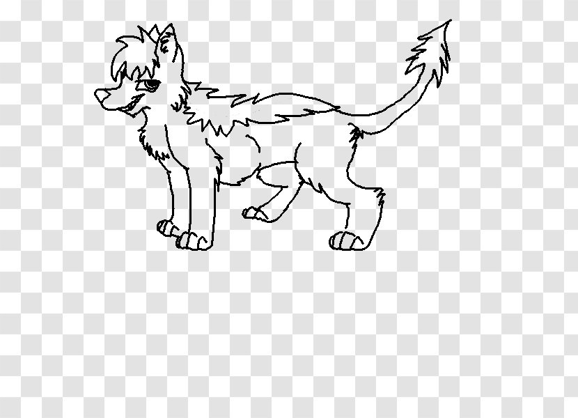 Dog Cat Mammal Drawing Clip Art - Small To Medium Sized Cats - Broken Lines Transparent PNG