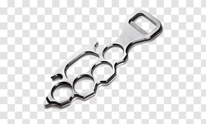 Brass Knuckles Silver Bottle Openers - Bluegreen - Opener Transparent PNG