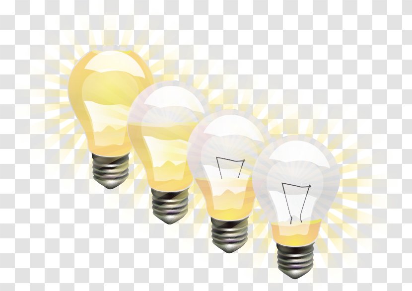 Incandescent Light Bulb Light-emitting Diode Euclidean Vector - Lightemitting - Emitting Transparent PNG