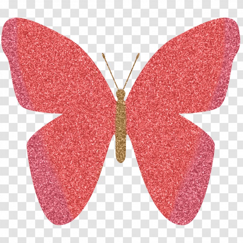 Butterfly Glitter Pink Color Clip Art - Purple - Sparkle Cliparts Transparent PNG