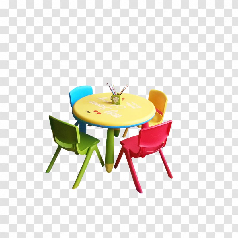 Table Child Chair Cartoon Plastic Transparent PNG