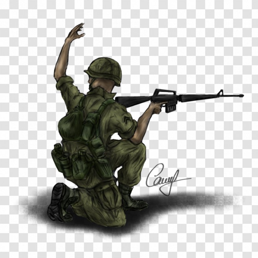 Infantry Soldier Military Marksman Militia - Troop - Vietnam War Helmet Transparent PNG