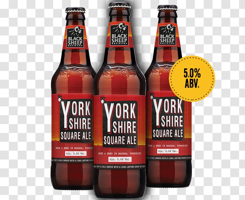 Ale Beer Bottle Black Sheep Brewery Yorkshire Transparent PNG