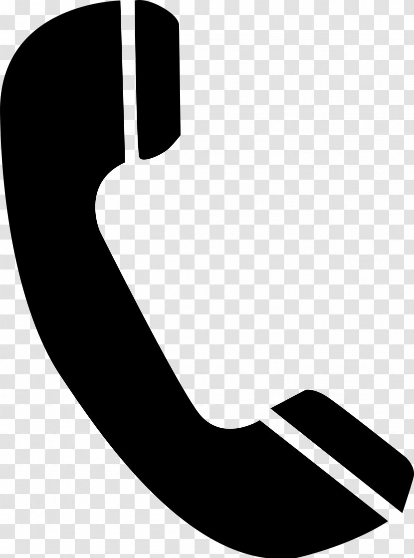 Mobile Phones Telephone Call Clip Art - Monochrome - Phone Logo Transparent PNG