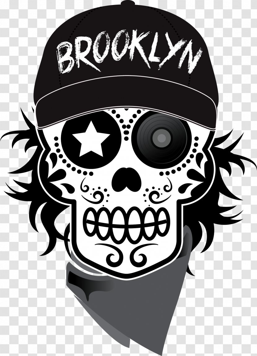 Skull And Crossbones Death Culture Life - Headgear Transparent PNG