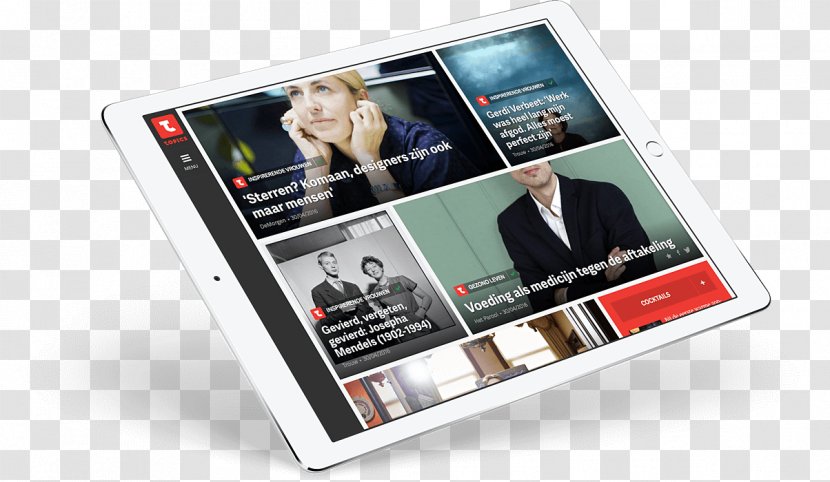 Smartphone Newspaper Het Parool De Gelderlander Provinciale Zeeuwse Courant - Tablet Pc Transparent PNG