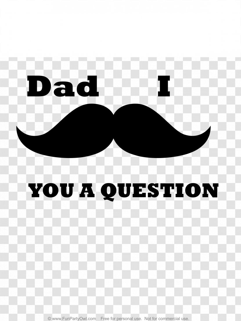 Father's Day Iron-on Child T-shirt - Moustache Transparent PNG