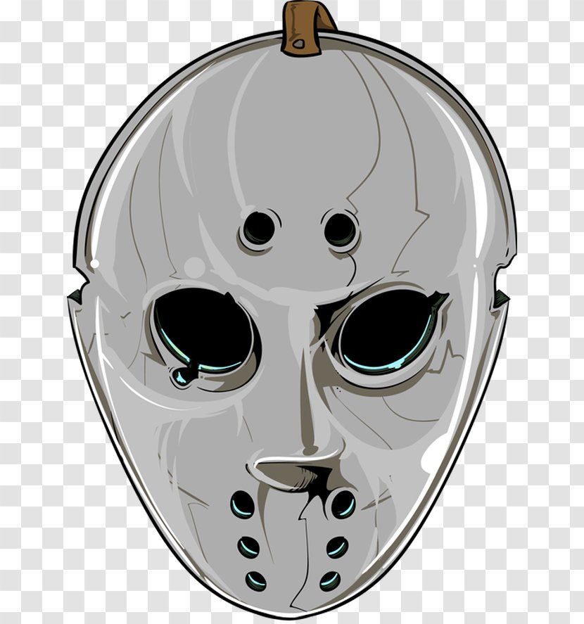 Jason Voorhees Goaltender Mask Clip Art - Sports Equipment - Awareness Ribbon Clipart Transparent PNG