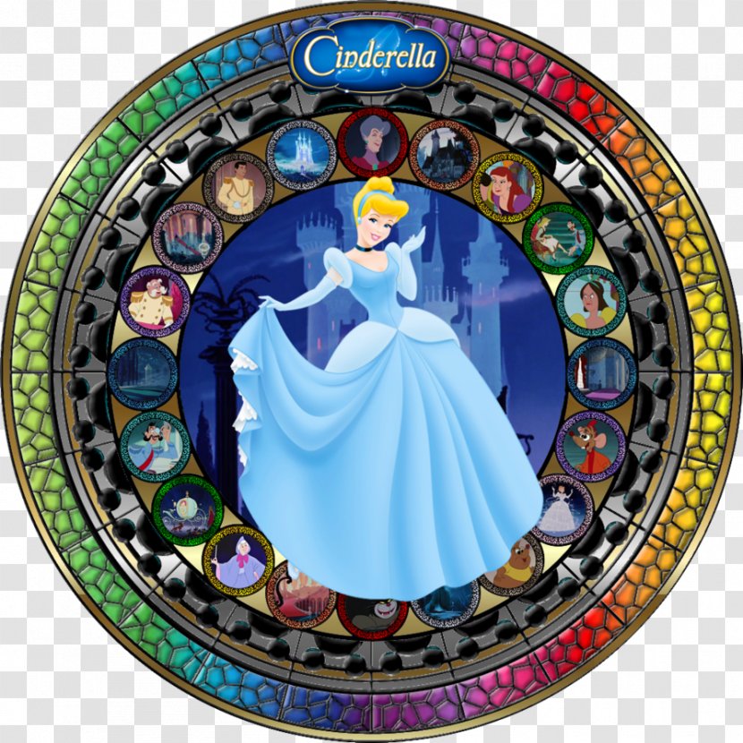 Belle Elsa Window Stained Glass The Walt Disney Company - Dishware - Gorgeous Vector Transparent PNG